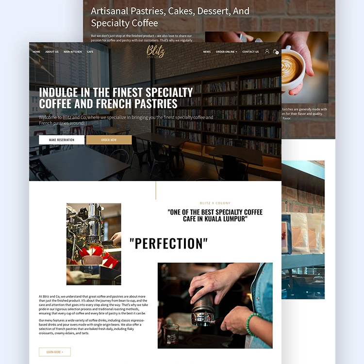 Blitz & Colony website design Jaring Digital